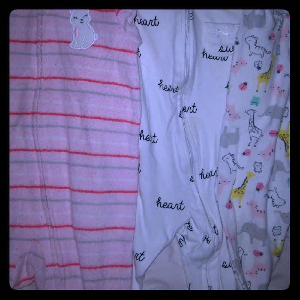 3 pack of gently used Carter's Onsies